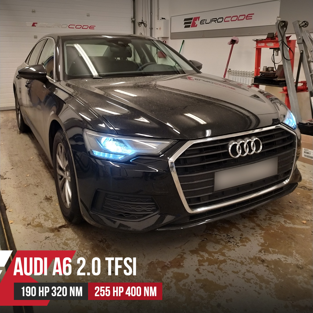 Audi A6 C8 2.0TFSI чип тюнинг от Eurocode Tuning