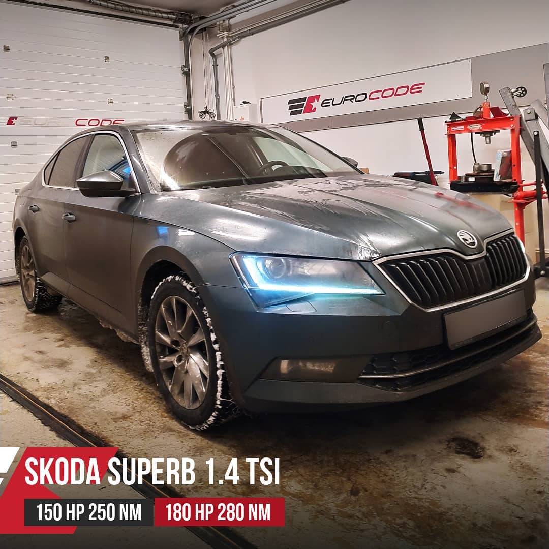 Skoda Superb 3 1.4TSI чип тюнинг от Eurocode Tuning